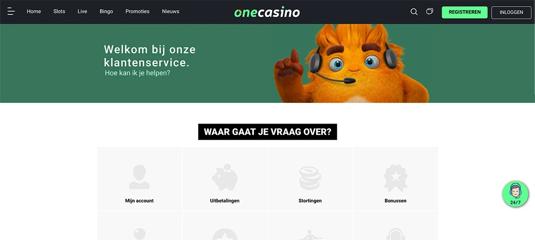 One Casino Steun